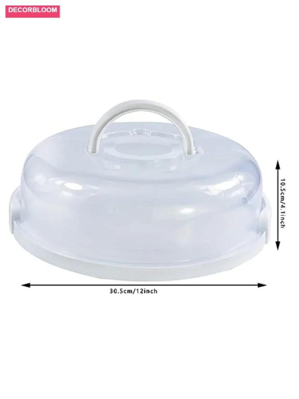 2Pc Pie Carrier with Lid Portable Cheesecake Carrier 12 Inch